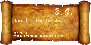 Baumüller Gilda névjegykártya